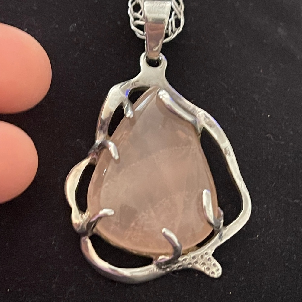 Quartz Silver pendant